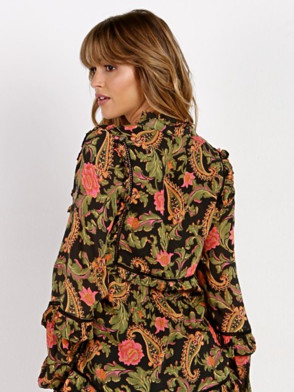 Spell & The Gypsy x Free People Exclusive Etienne Gown - Noir - Size Small - Picture 6 of 7